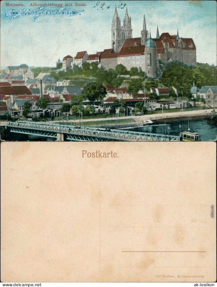 Ansichtskarte Meißen Blick Auf Die Stadt, Brücken 1913  - Meissen