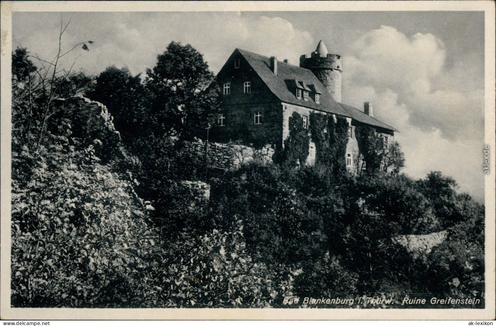 Ansichtskarte Ansichtskarte Bad Blankenburg Burgruine Greifenstein 1965  - Bad Blankenburg