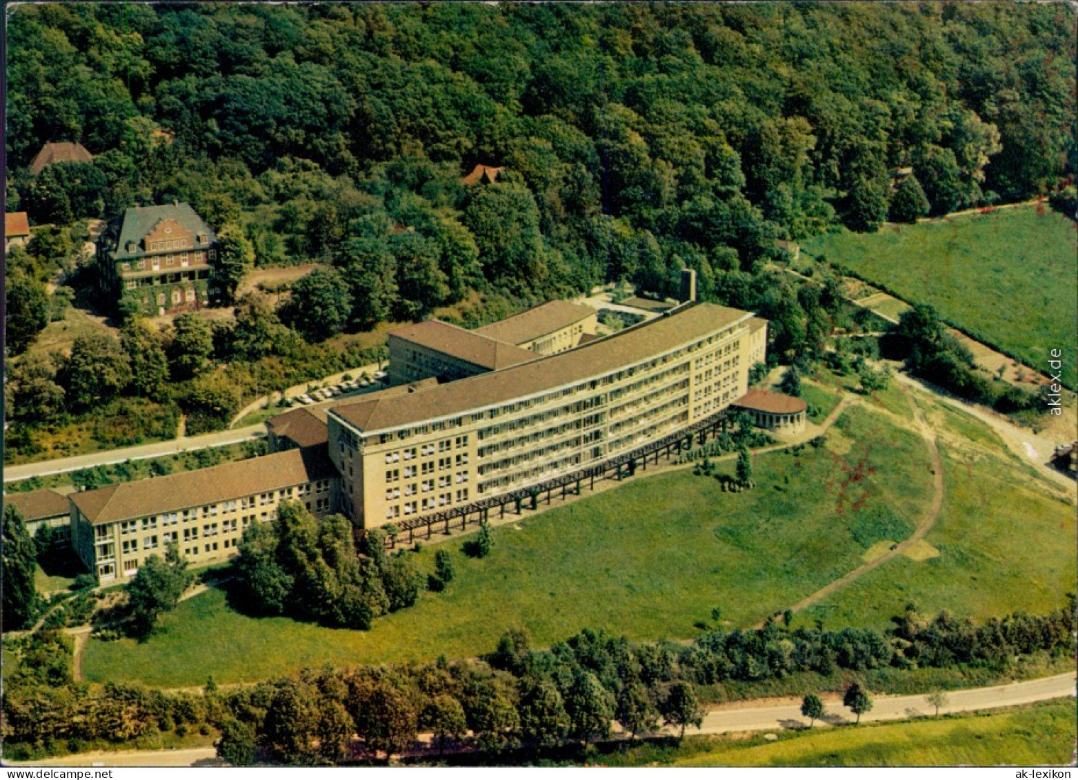 Luftbild Bad Pyrmont Versorgungskrankenhaus 1974 - Bad Pyrmont