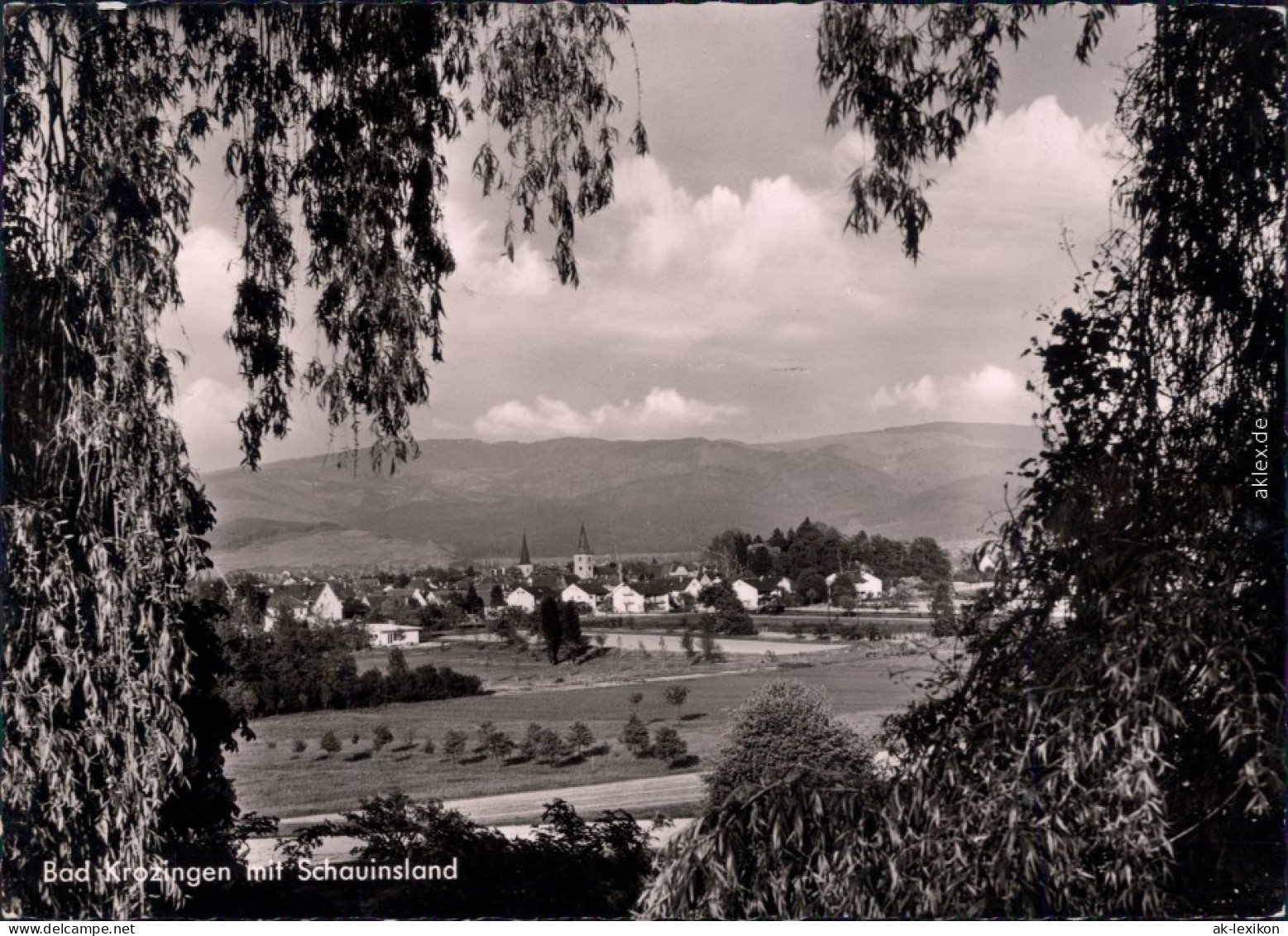 Foto Ansichtskarte Bad Krozingen Panorama-Ansicht 1967 - Bad Krozingen