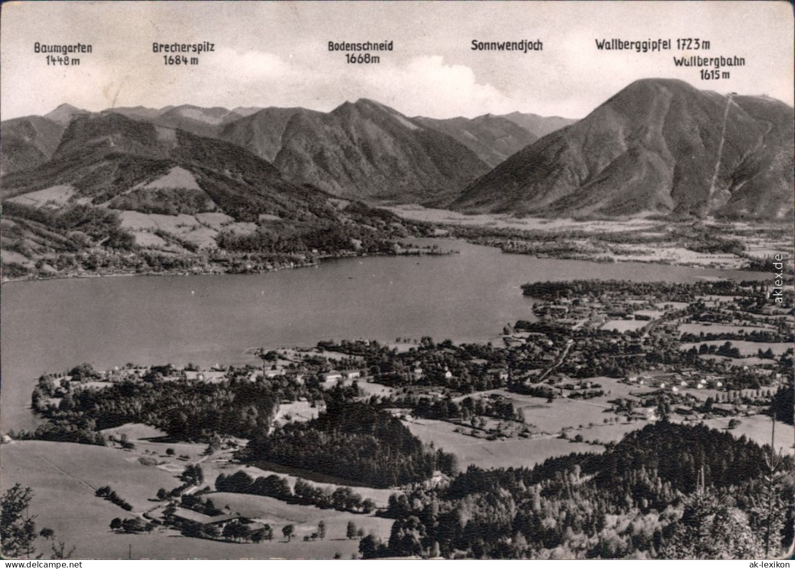 Foto Ansichtskarte  Tegernsee (Stadt) Panorama-Ansichten 1970 - Tegernsee