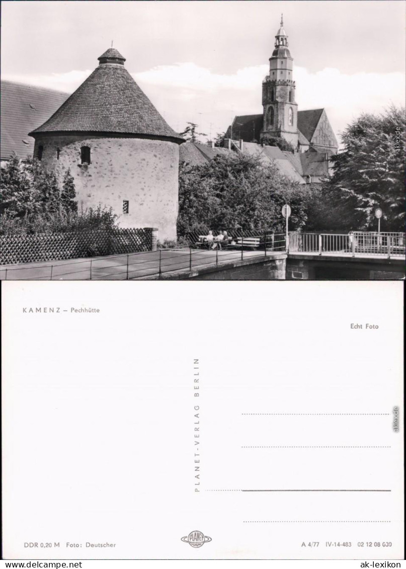 Kamenz Kamjenc Pechhütte Foto  Ansichtskarte Foto Ansichtskarte 
 1983 - Kamenz