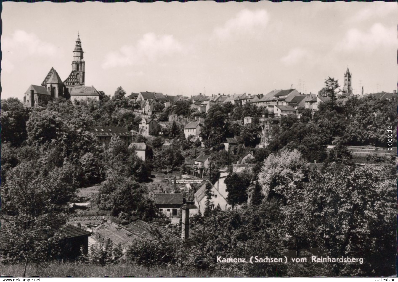 Kamenz Kamjenc Panorama-Ansichten: Vom Reinhardsberg 1965 - Kamenz