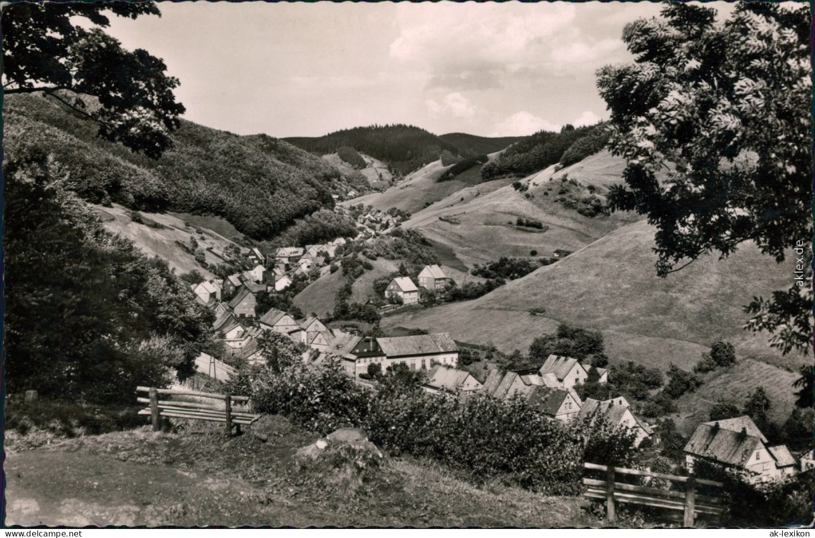 Ansichtskarte Lerbach-Osterode (Harz) Panorama-Ansicht 1957 - Osterode