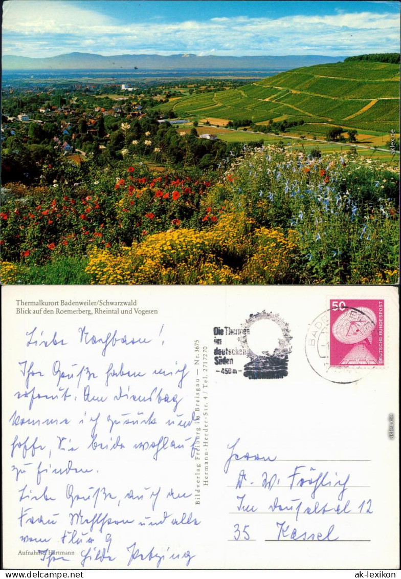 Ansichtskarte Badenweiler Panorama-Ansicht Mit Weitblick 1988 - Badenweiler