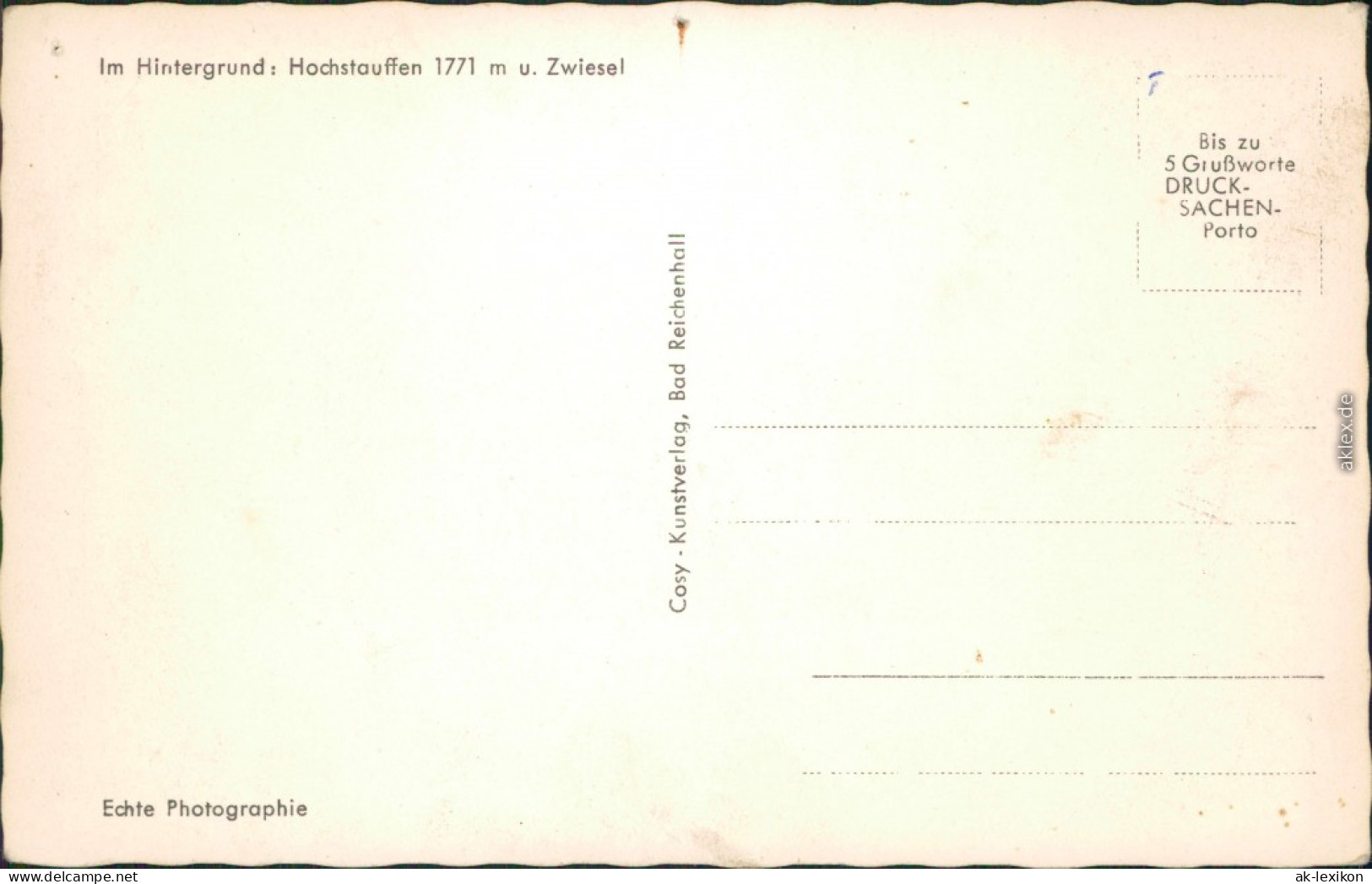 Ansichtskarte Predigtstuhl-Bad Reichenhall Predigtstuhl 1965 - Bad Reichenhall