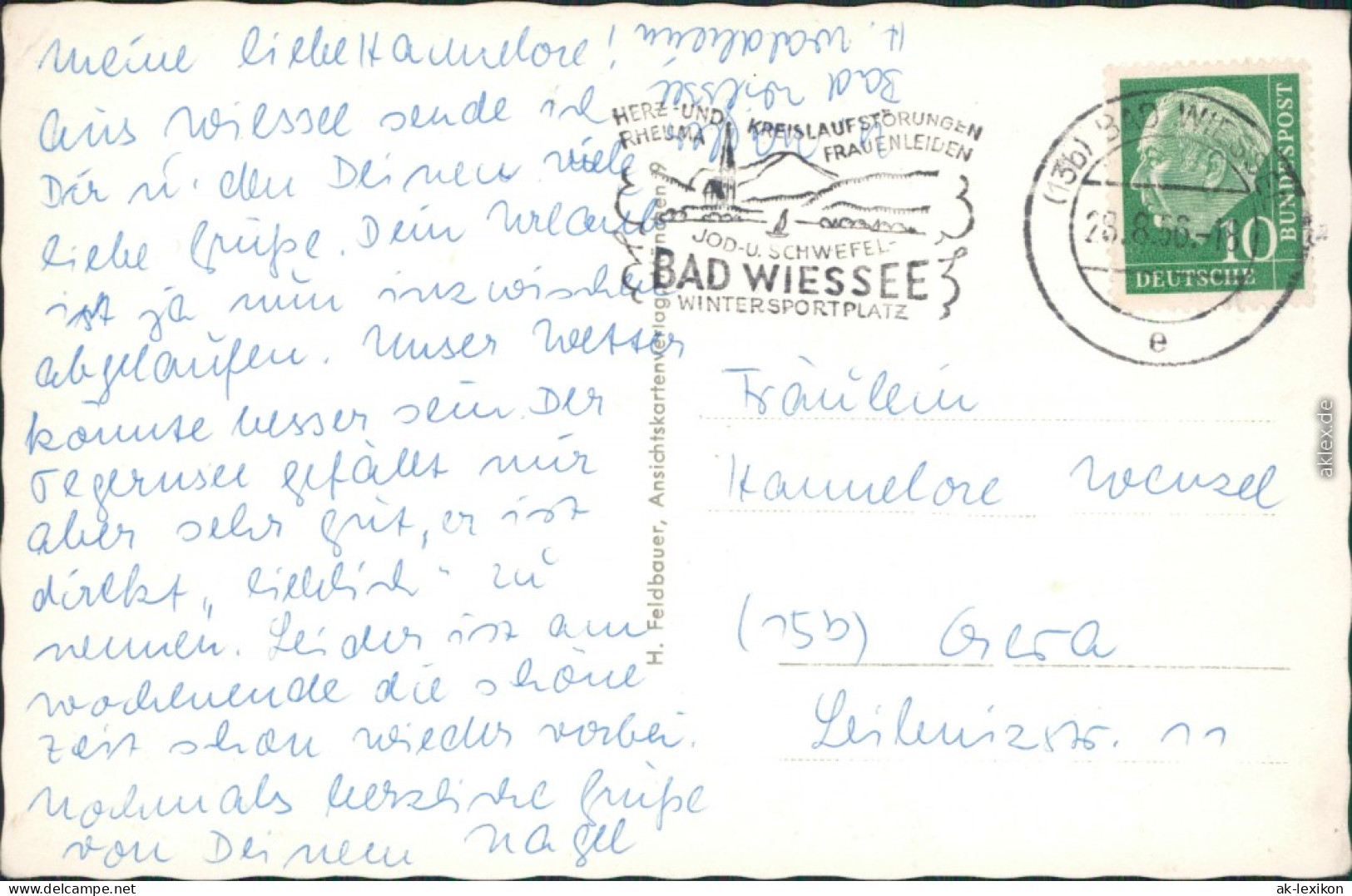 Ansichtskarte Egern-Rottach-Egern Panorama-Ansichten 1956 - Bad Wiessee