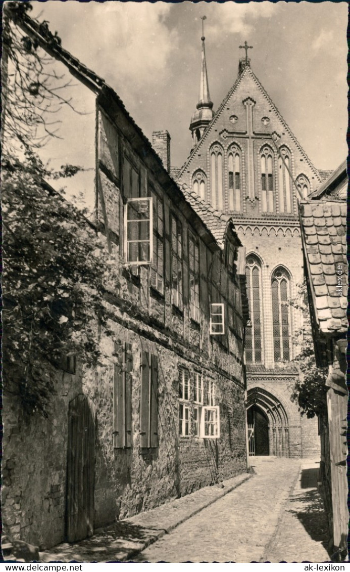 Ansichtskarte Güstrow Alter Winkel Mit Blick Zum Dom 1961 - Güstrow