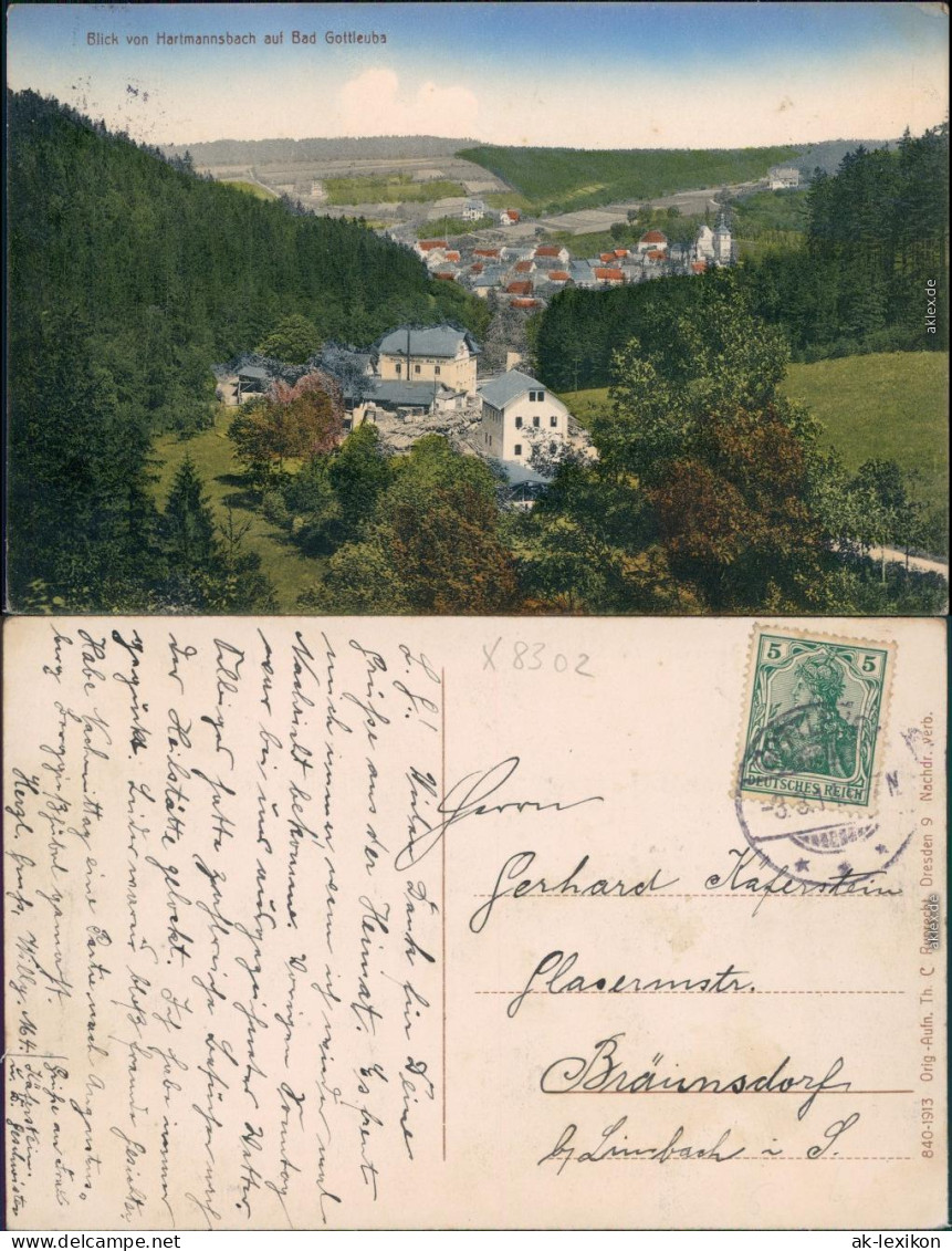 Bad Gottleuba-Berggießhübel Restauration - Hartmannsbach 1913  - Bad Gottleuba-Berggiesshübel