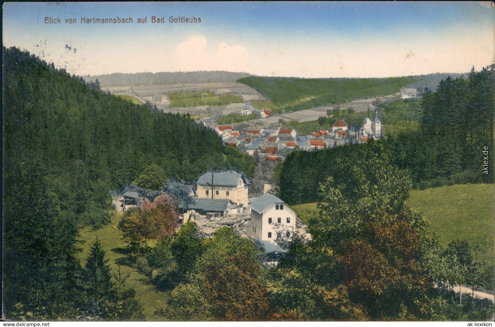Bad Gottleuba-Berggießhübel Restauration - Hartmannsbach 1913  - Bad Gottleuba-Berggiesshuebel