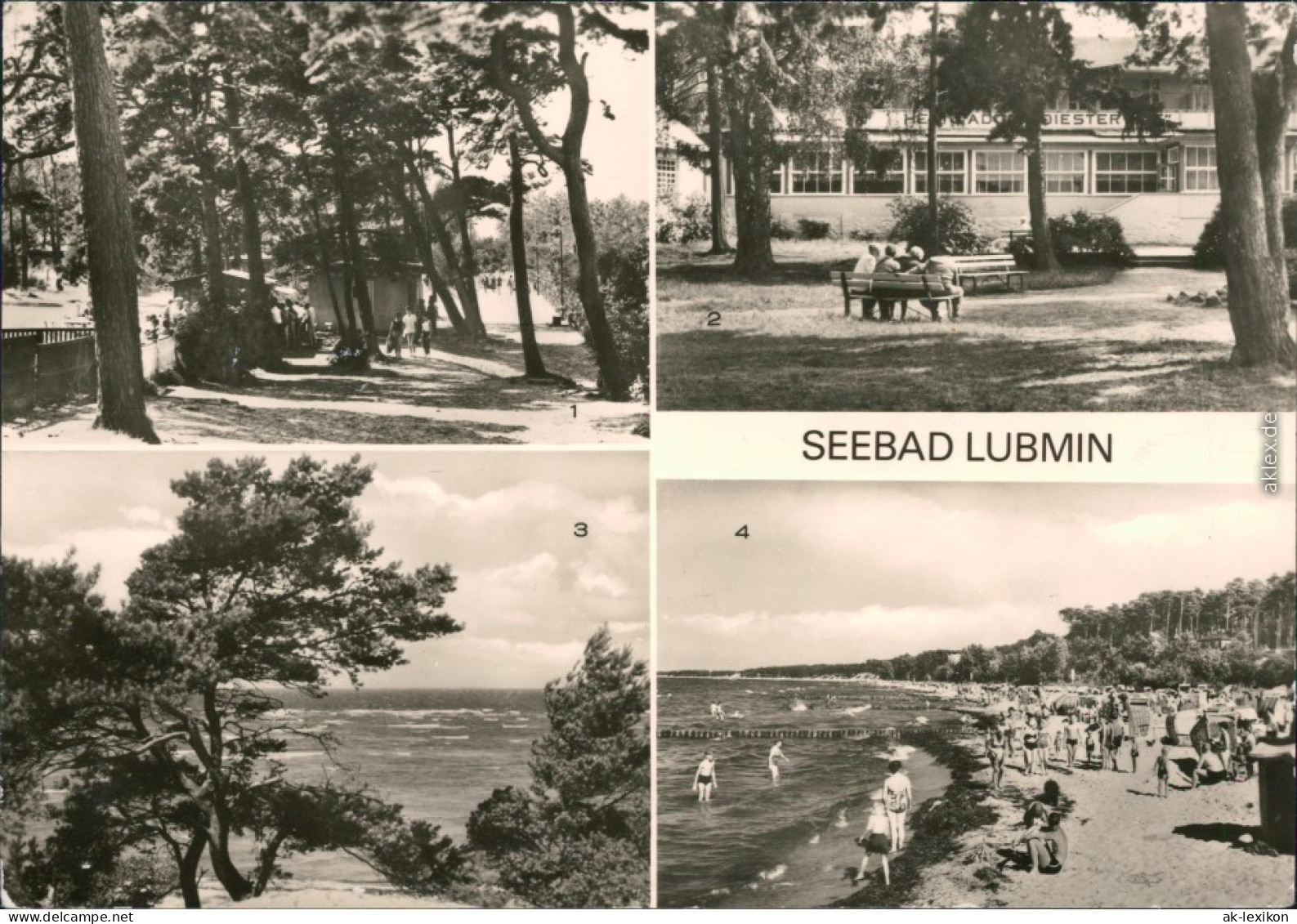 Lubmin Strandpromenade, Heim Adolf Diesterweg, Blick Auf Die See, Strand 1979 - Lubmin