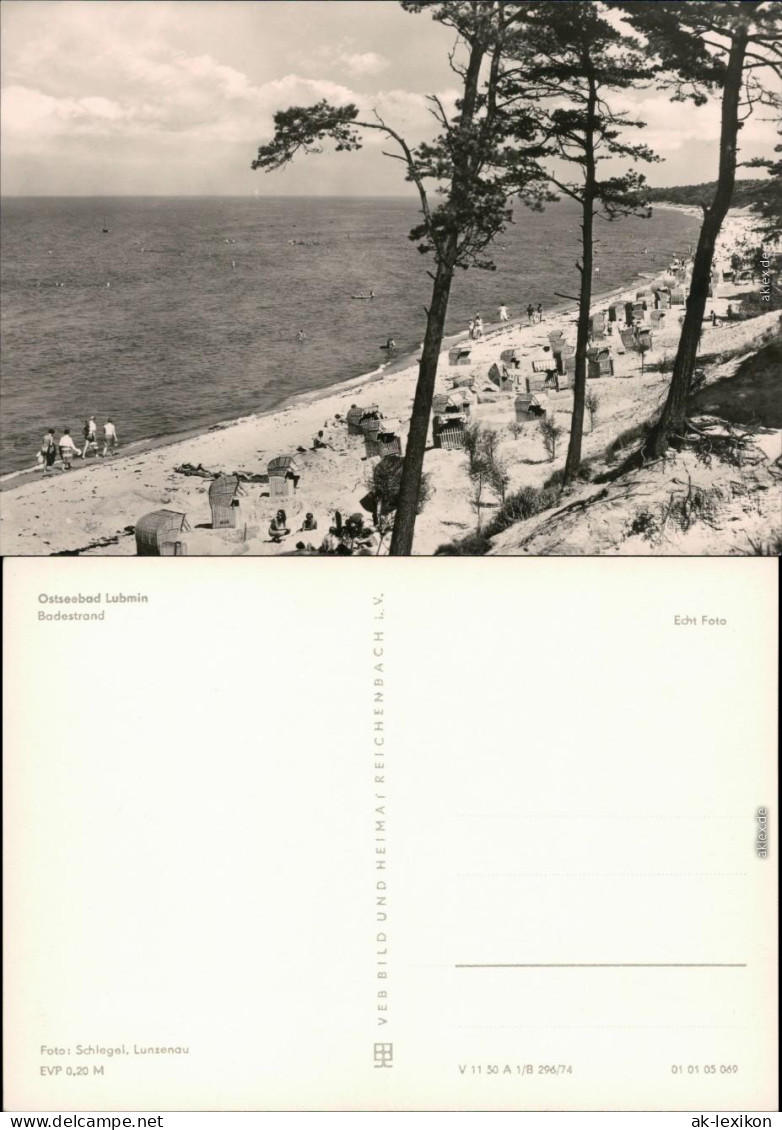 Ansichtskarte Lubmin Strand Mit Strandkörben 1974 - Lubmin