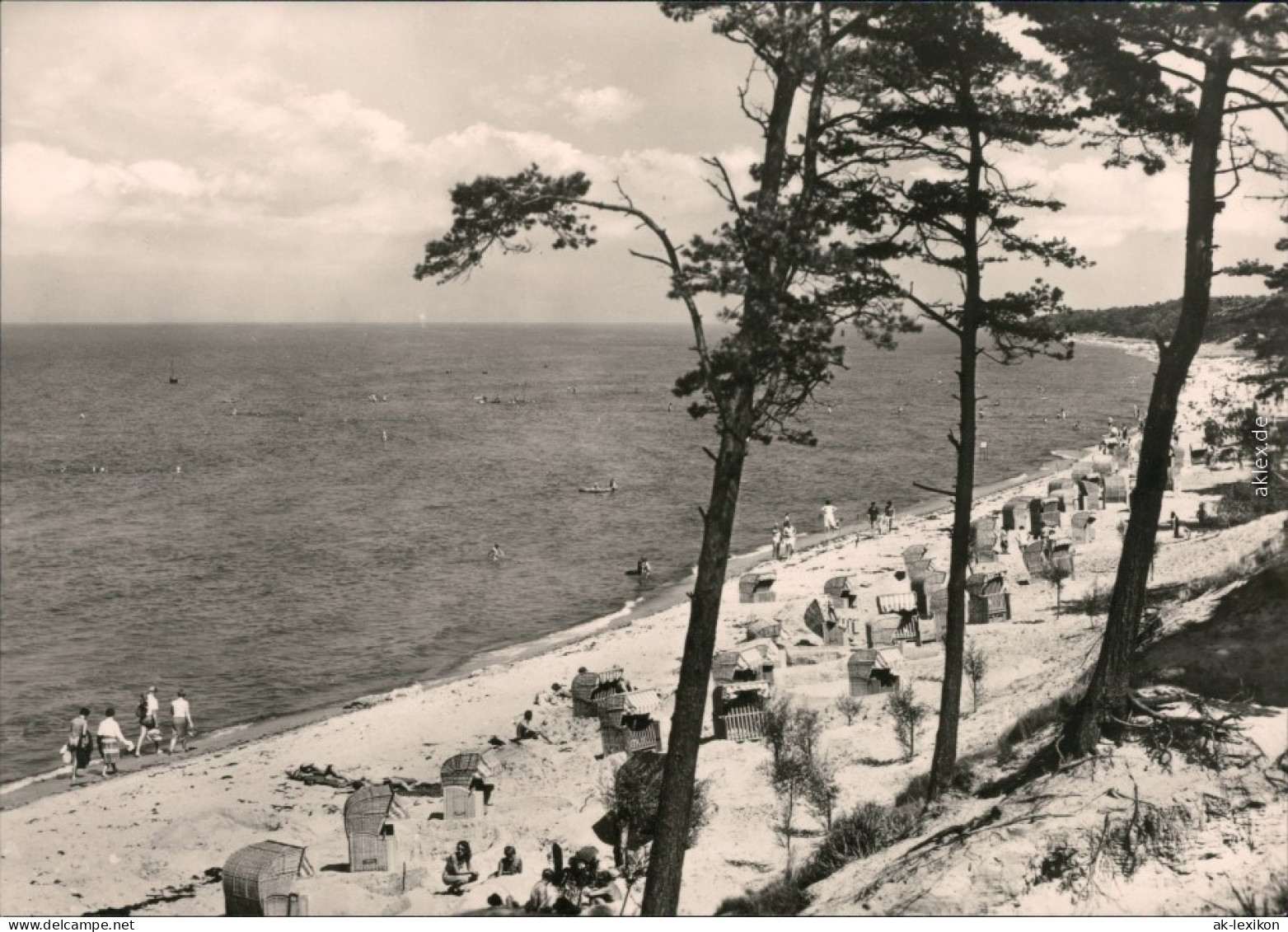 Ansichtskarte Lubmin Strand Mit Strandkörben 1974 - Lubmin