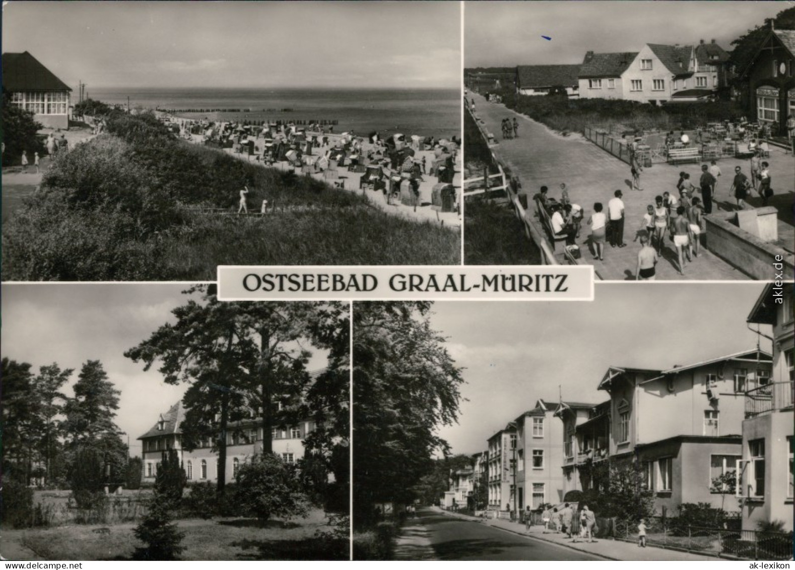 Graal-Müritz Strandpromenade -  Kliniksanatorium  Rosa-Luxemburg-Straße 1971 - Graal-Müritz