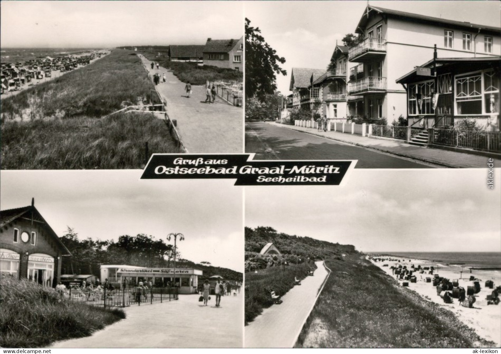 Graal-Müritz Strand Und Strandpromenade Sowie Gaststätte Und Hotels 1971 - Graal-Müritz