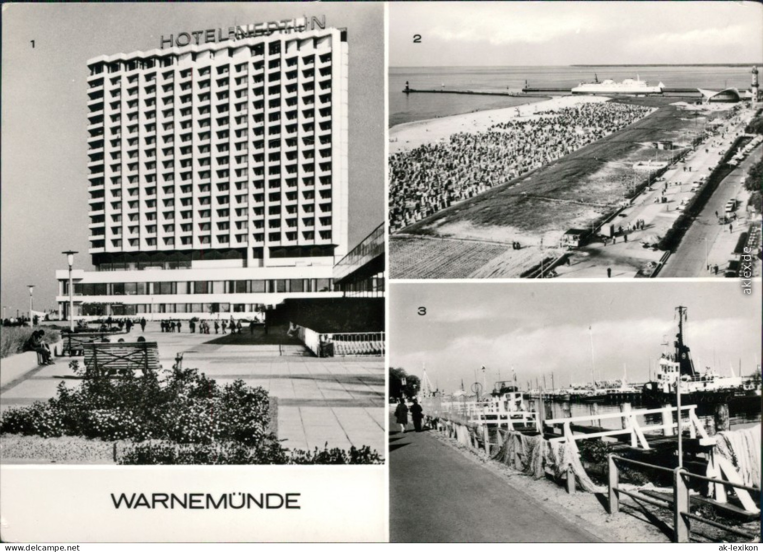 Warnemünde-Rostock Hotel Neptun, Blick Vom  Hotels Neptun Zum Strand  1978 - Rostock