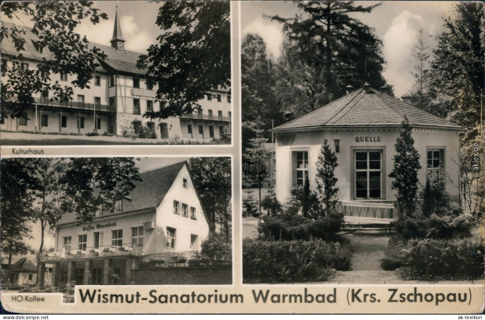 Ansichtskarte Warmbad-Wolkenstein Wismut-Sanatorium 1959 - Wolkenstein