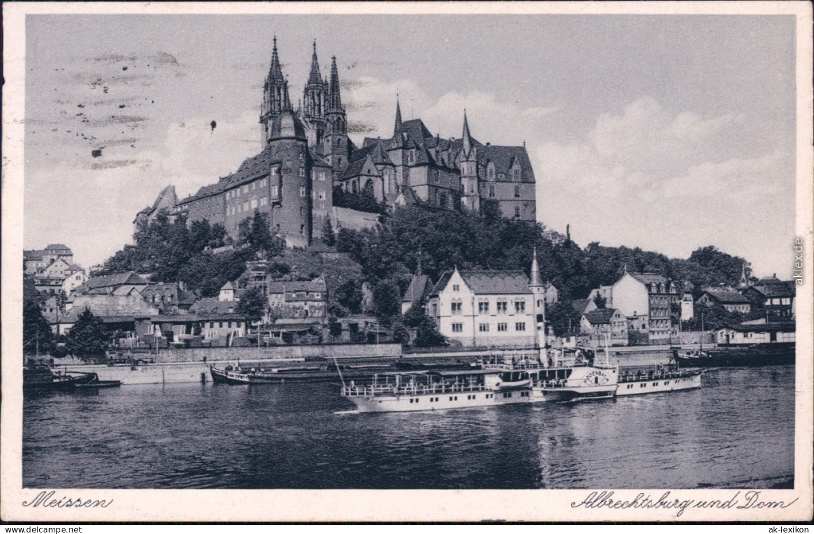 Ansichtskarte Meißen Schloss Albrechtsburgund Dom 1931 - Meissen