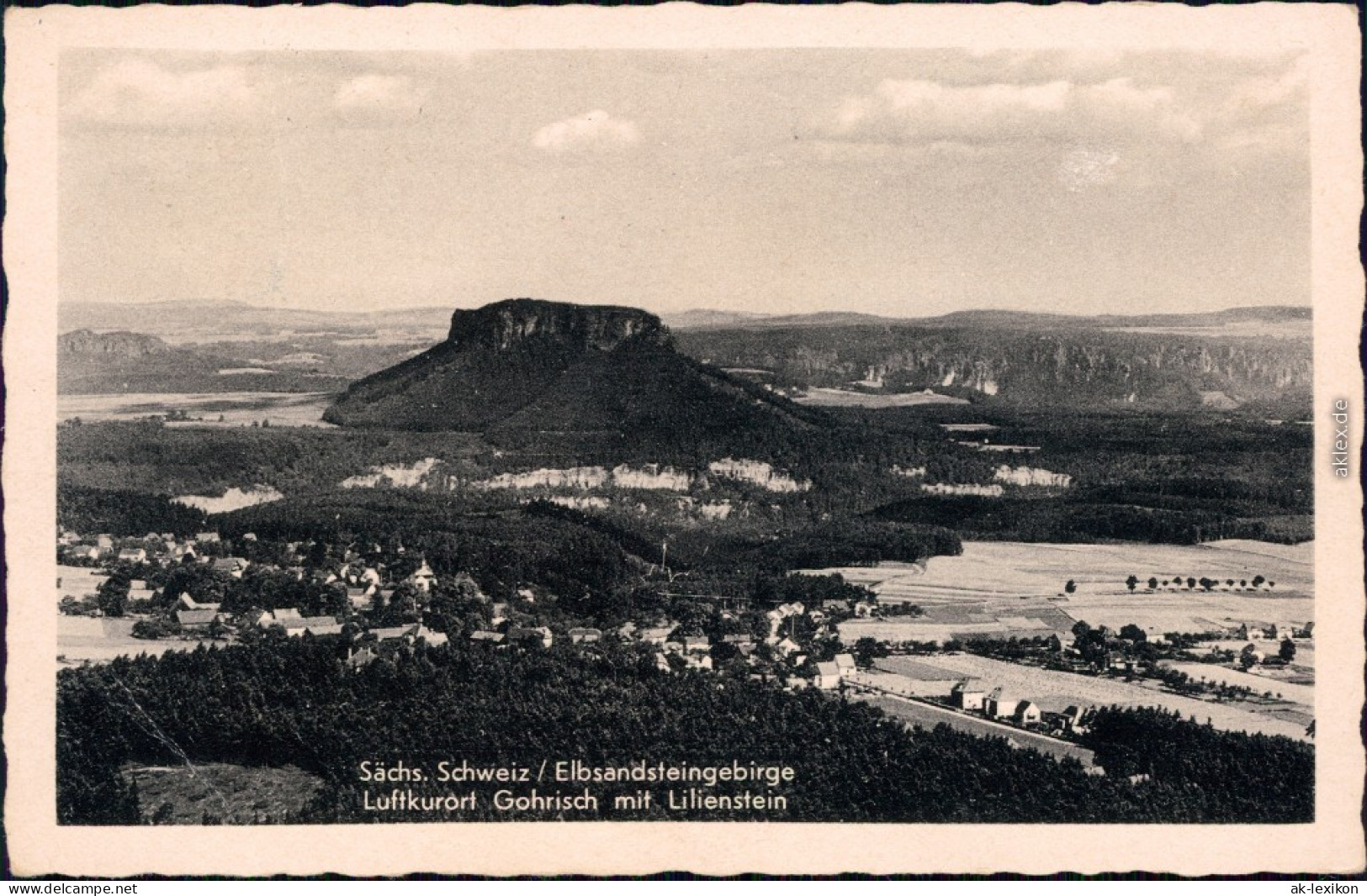 Ansichtskarte Gohrisch (Sächs. Schweiz) Gohrisch Mit Lilienstein 1952 - Gohrisch