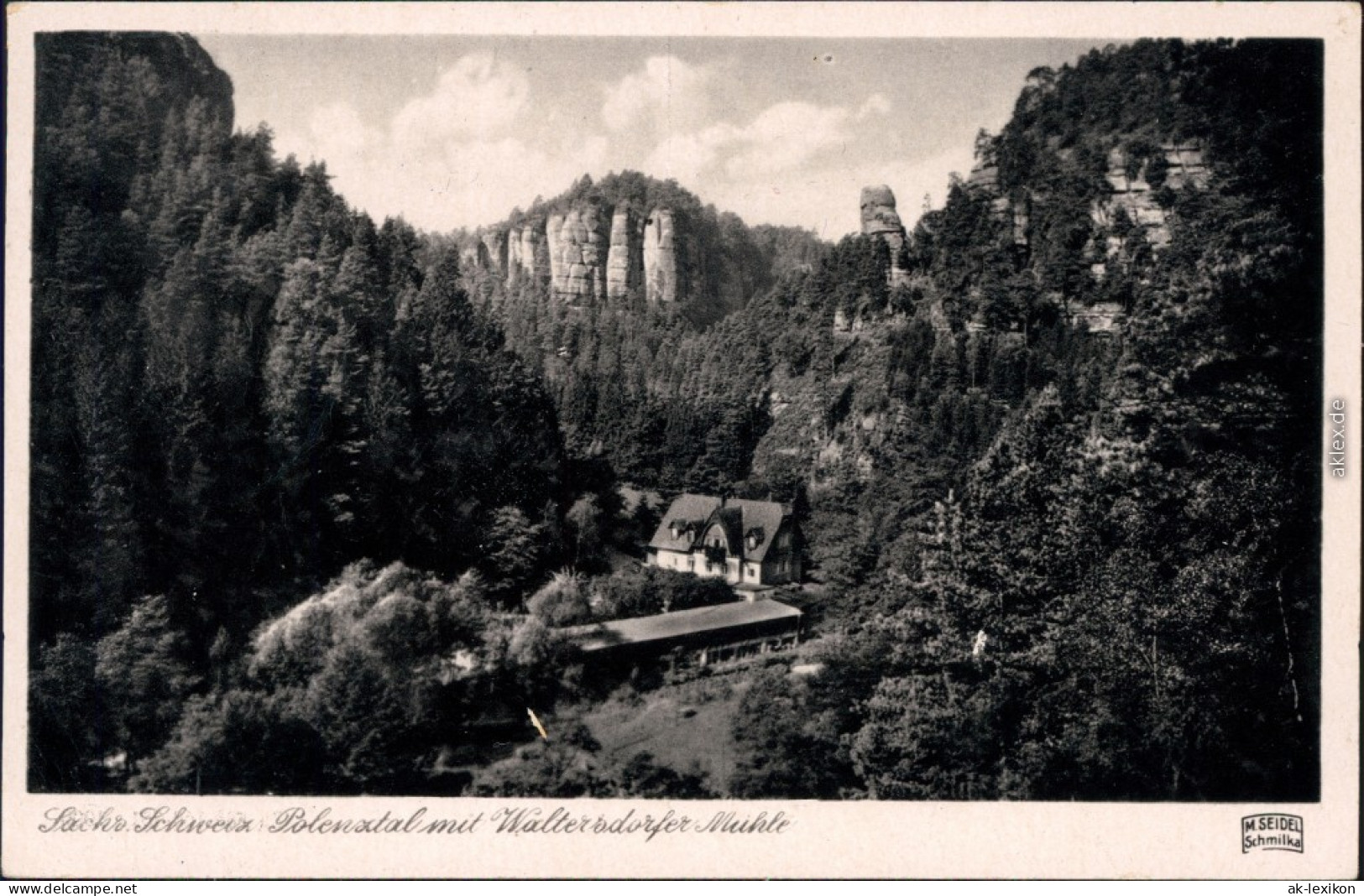 Hohnstein (Sächs. Schweiz) Polenztal Mit Waltersdorfer Mühle 1951 - Neustadt