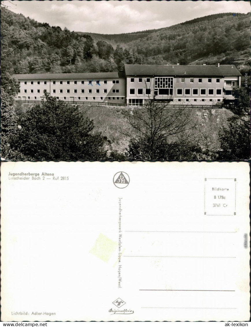 Ansichtskarte Altena Jugendherberge Altena 1963 - Altena
