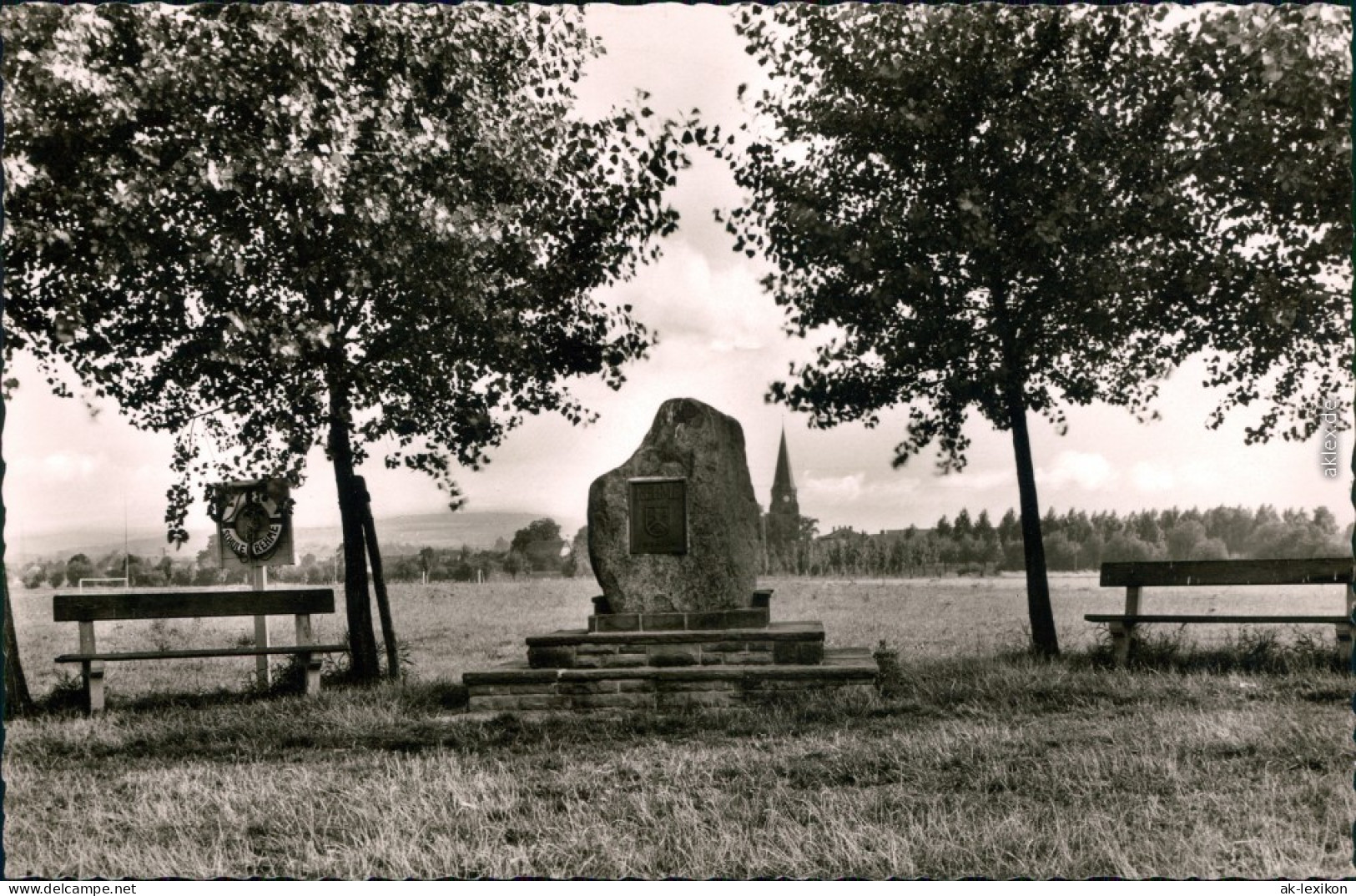 Ansichtskarte Rehme-Bad Oeynhausen Gedenkstein An Der Werremündung 1968 - Bad Oeynhausen