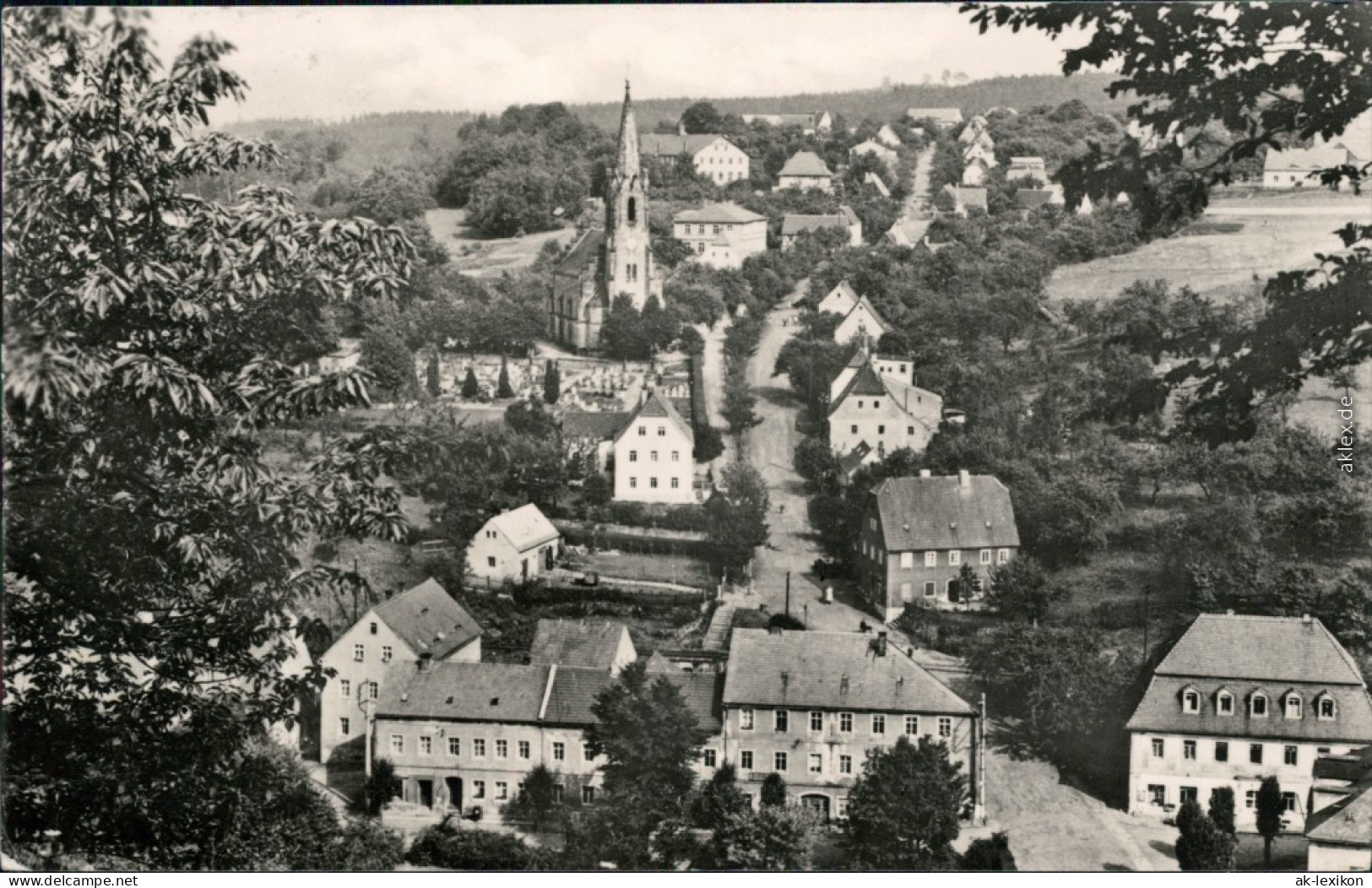 Ansichtskarte Bad Gottleuba-Berggießhübel Panoramablick 1959 - Bad Gottleuba-Berggiesshuebel