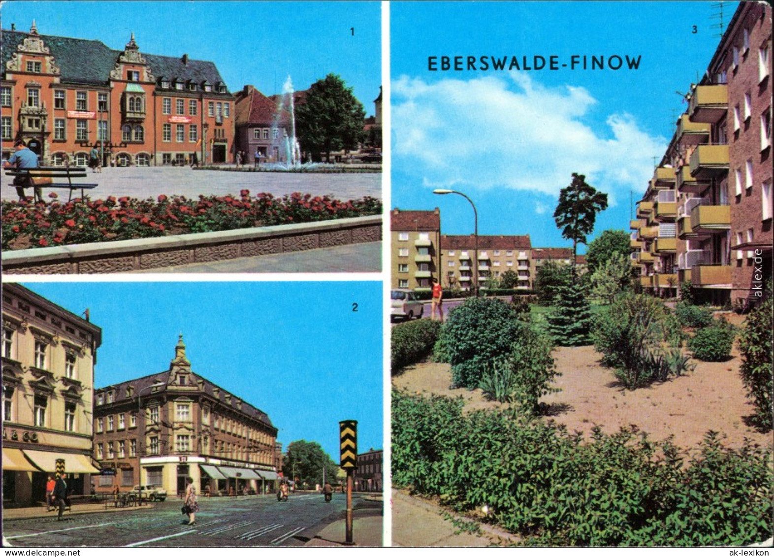 Finow Eberswalde , Wilhelm-Pieck-Straße, Wildparkstraße 1980 - Eberswalde