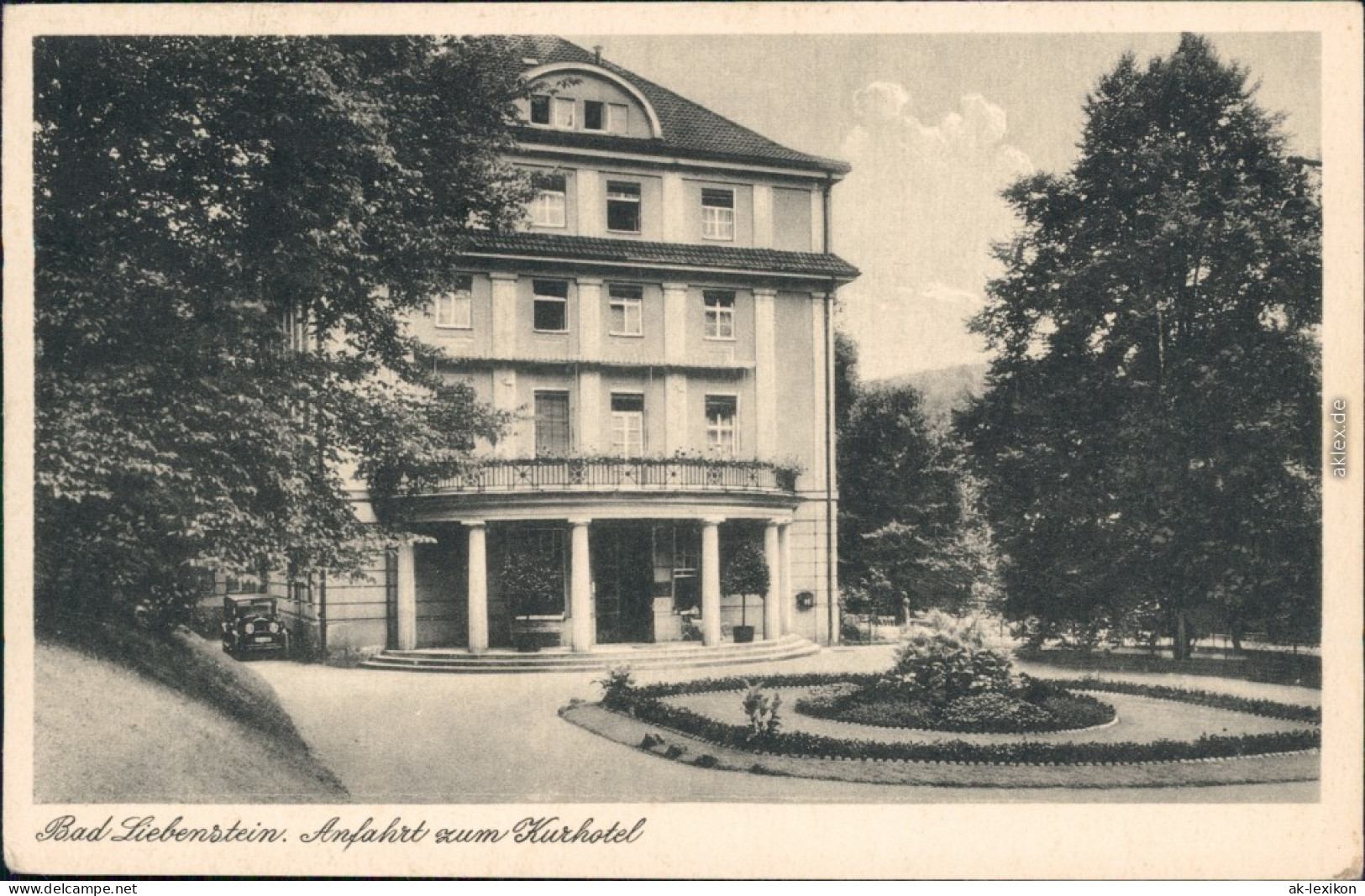 Ansichtskarte Bad Liebenstein Anfahrt Zum Kurhotel 1938  - Bad Liebenstein