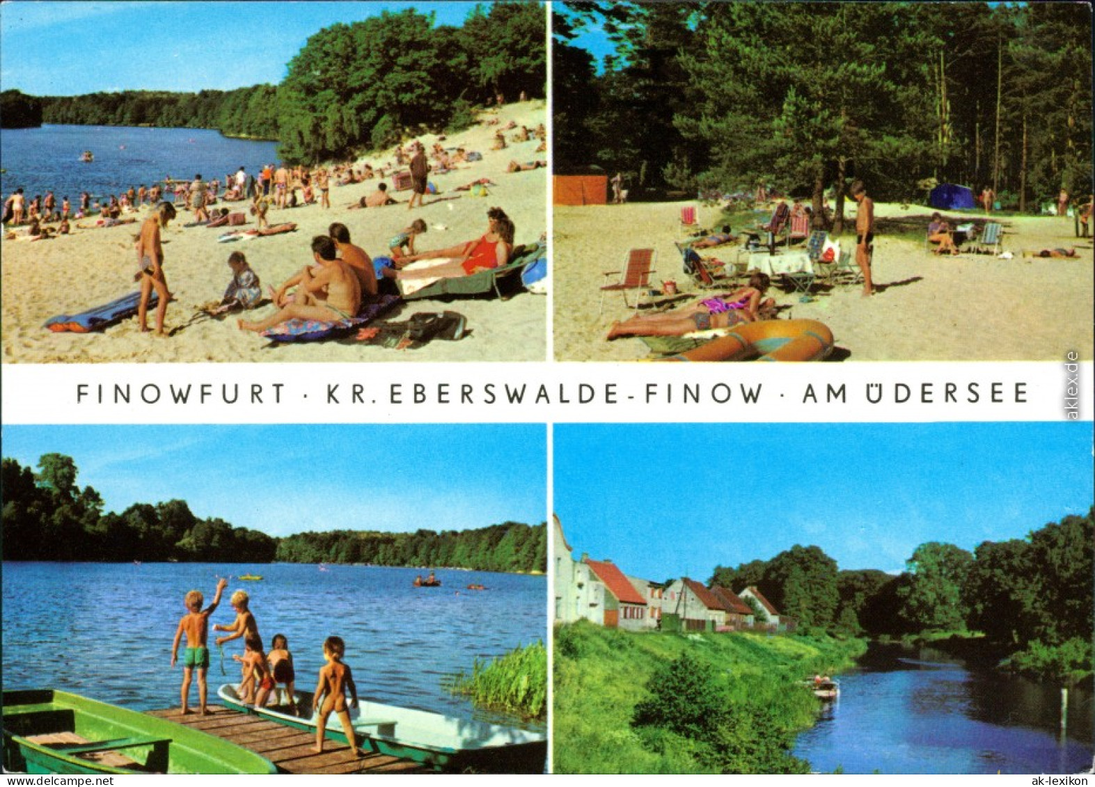 Ansichtskarte  Finowfurt-Schorfheide Schöpfurth See, Strand 1980 - Finowfurt