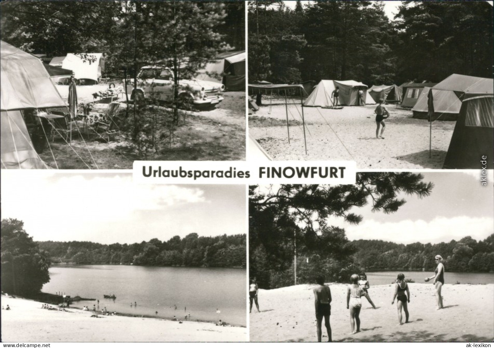 Finowfurt Schorfheide Bis 1929 Schöpfurth Zeltplatz Mit Strand,  Gäste 1982 - Finowfurt