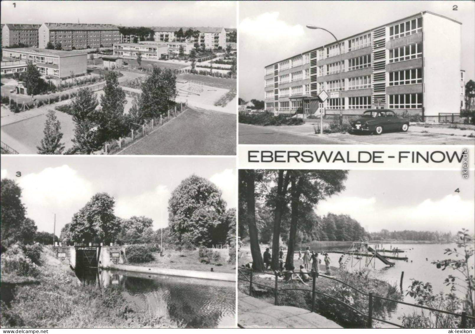 Finow-Eberswalde Finow Ost, Hans-Beimler-Oberschule, Heegermühler Schleuse 1983 - Eberswalde