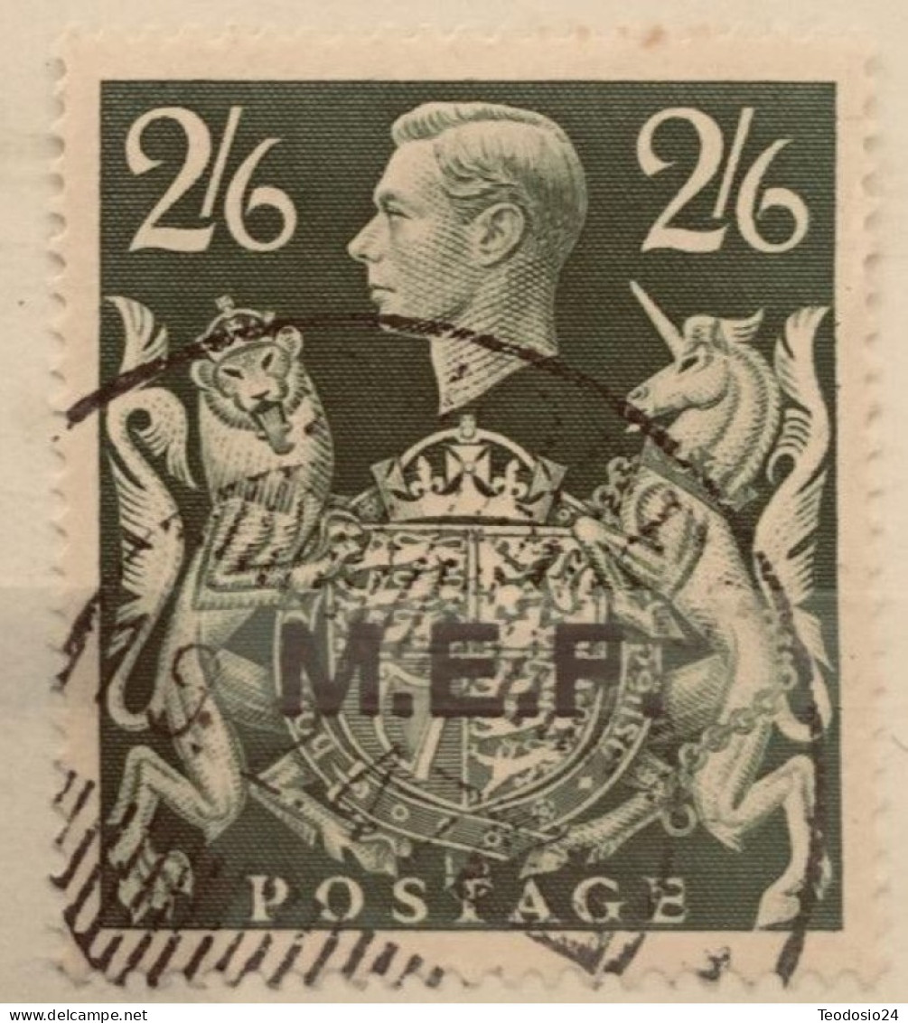 1943-47 OCCUPAZIONE BRITANNICA MEF 2/6 S - Britse Bezetting MEF