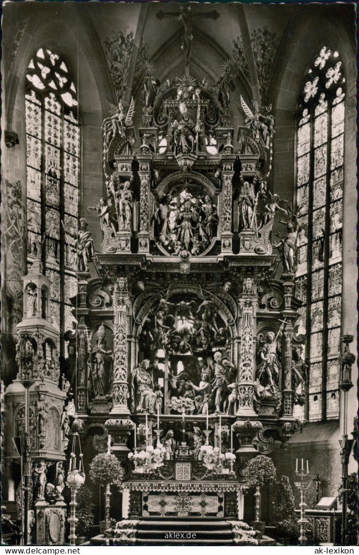 Ansichtskarte Überlingen St. Nikolaus Münster - Hochaltar 1959 - Überlingen