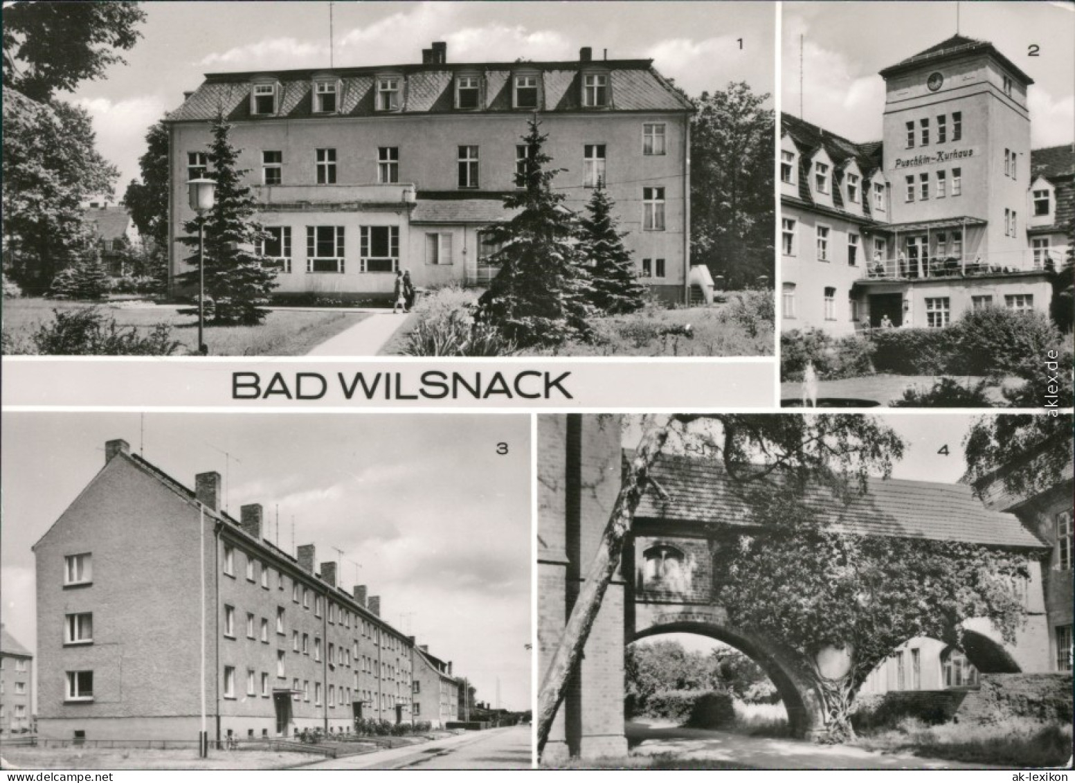 Bad Wilsnack Kurhäuser, Karl-Liebknecht-Straße, Kirchenbogen   1979 - Bad Wilsnack