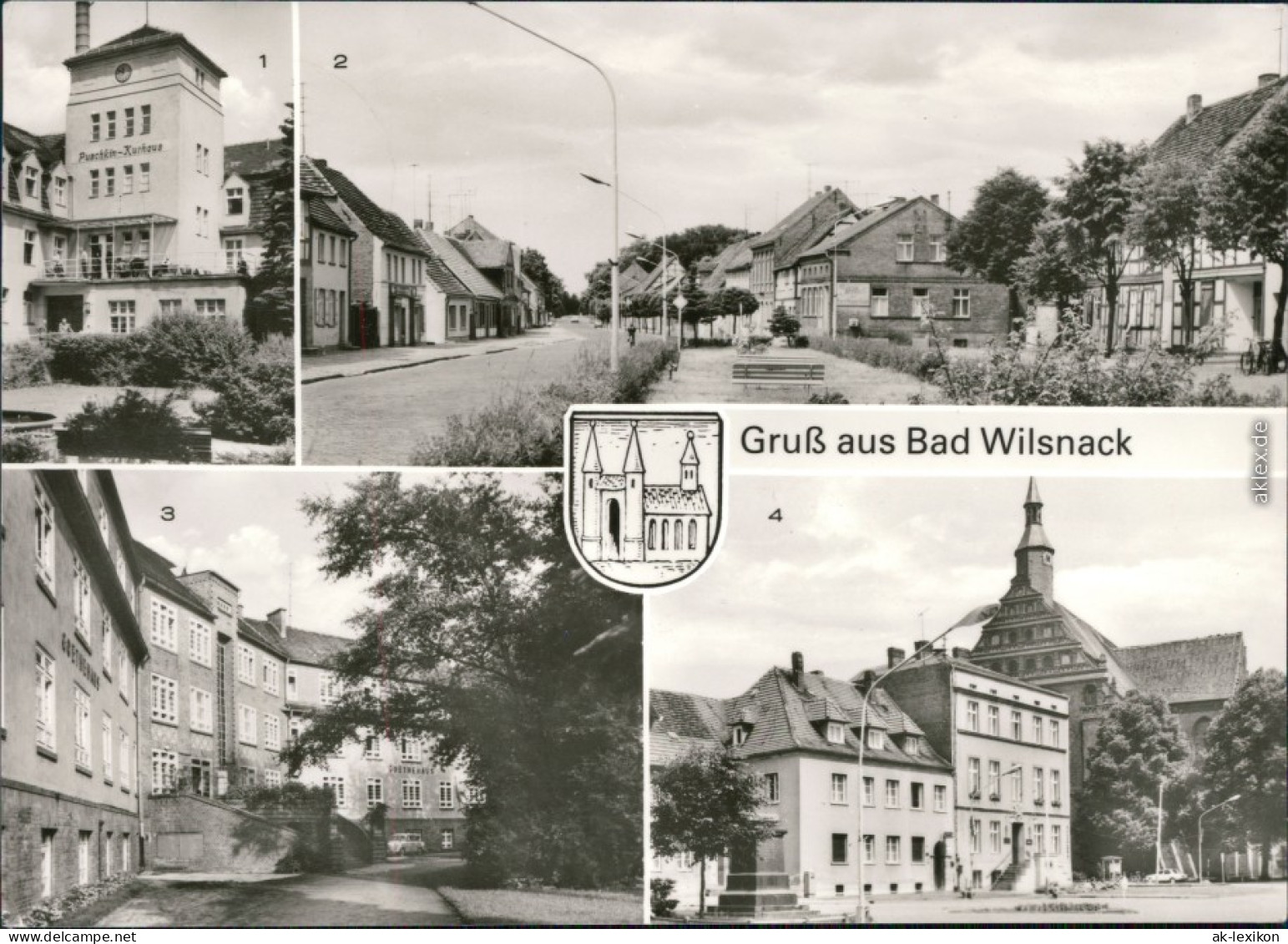 Bad Wilsnack Puschkin-Kurhaus, Ernst-Thälmann-Straße, Goethehaus, Rathaus 1980 - Bad Wilsnack