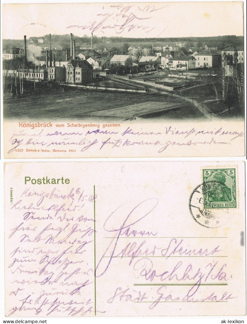 Königsbrück Kinspork Blick Auf Die Fabrikanlagen B Kamenz Oberlausitz 1905 - Koenigsbrueck