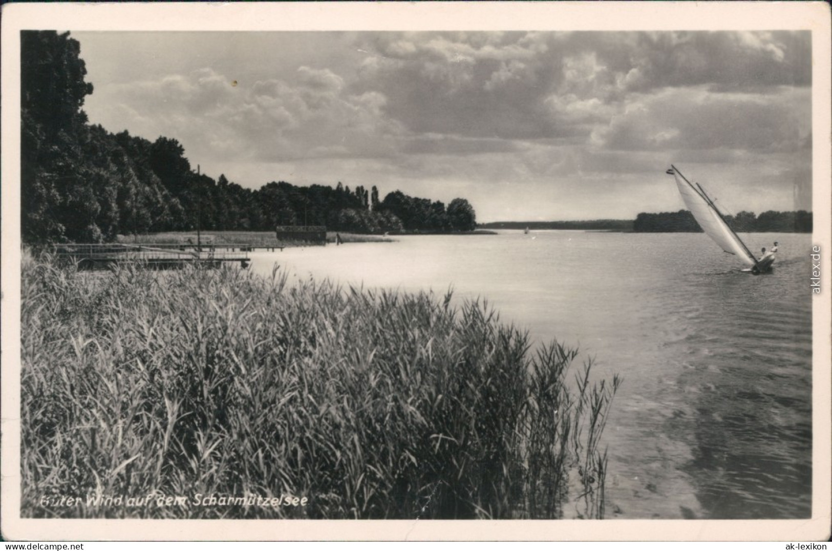 Ansichtskarte Pieskow-Bad Saarow Scharmützelsee, Segelboot 1955 - Bad Saarow