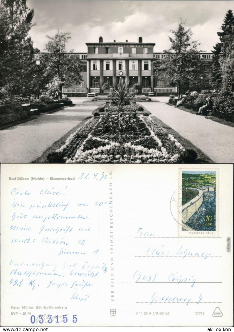 Ansichtskarte Bad Düben Heilbad (Eisen-Moorbad) 1970 - Bad Düben