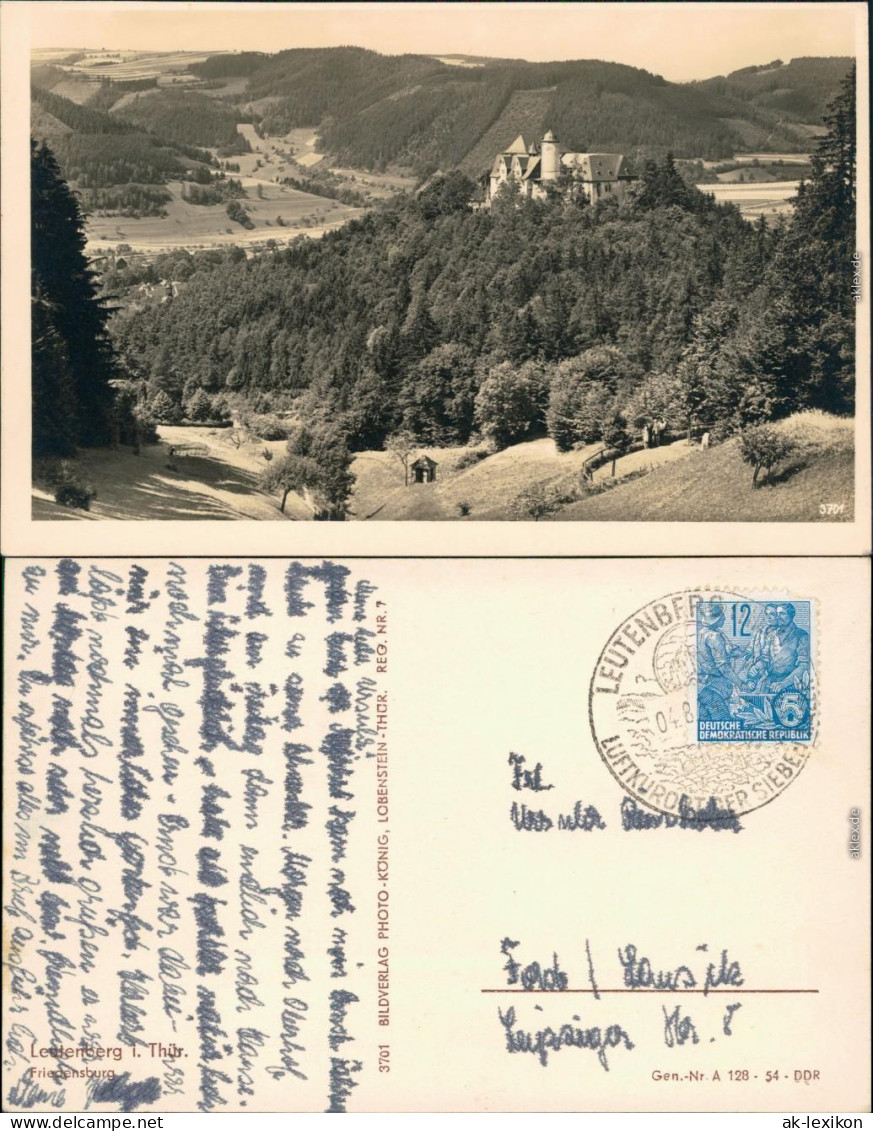 Ansichtskarte Ansichtskarte Leutenberg Friedensburg 1954 - Leutenberg