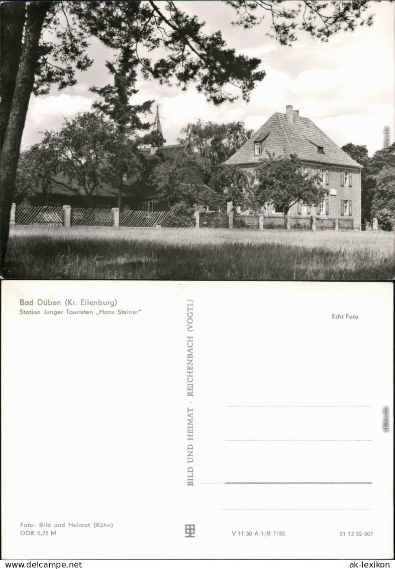 Ansichtskarte Bad Düben Station Junger Touristen Hans Steiner 1982 - Bad Düben