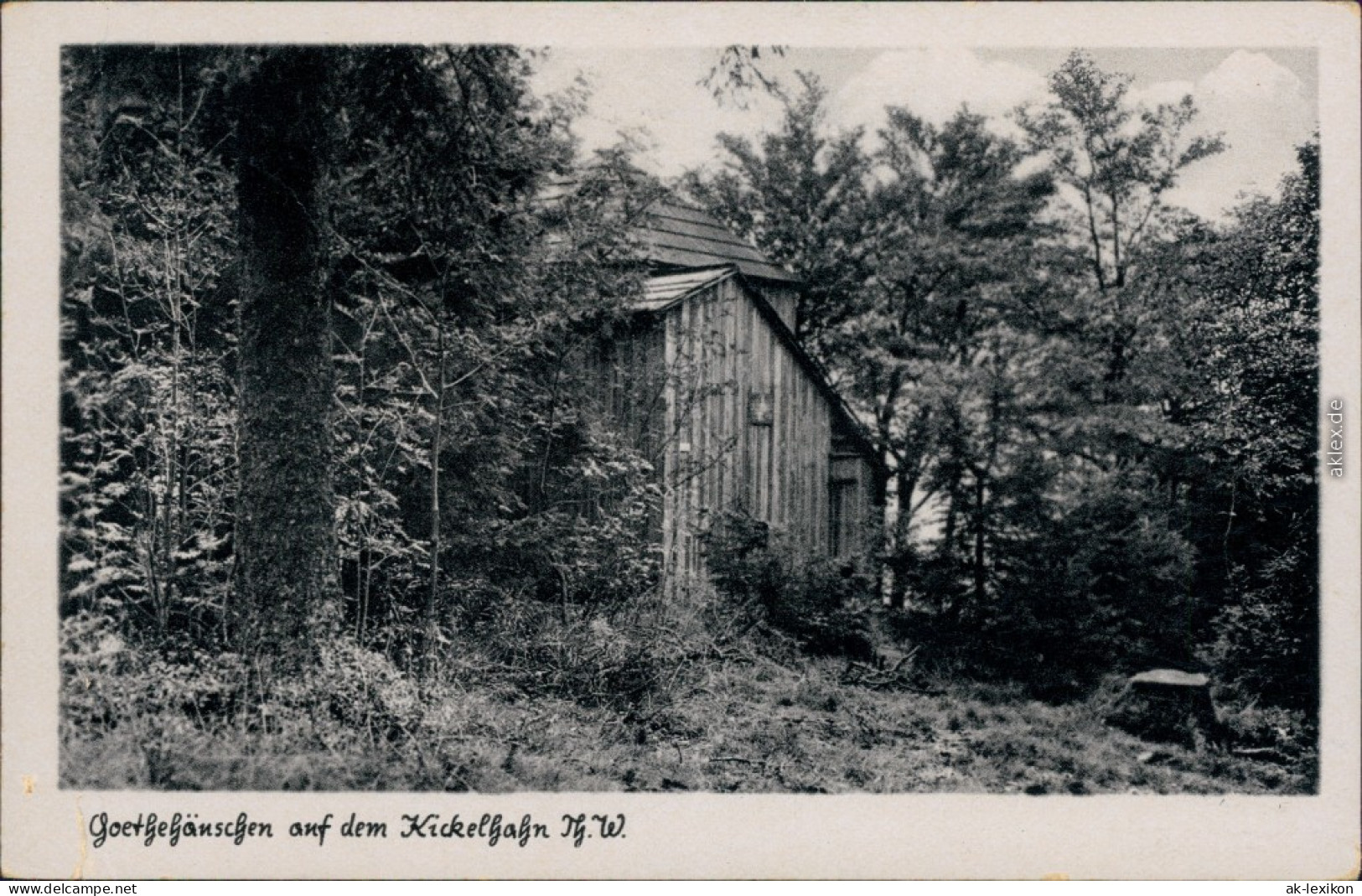 Ansichtskarte Ilmenau Goethehäuschen Auf Dem Kickelhahn 1953 - Ilmenau