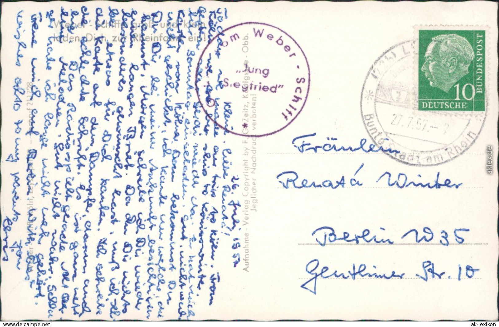 Ansichtskarte Remagen Apollinariskirche 1957 - Remagen