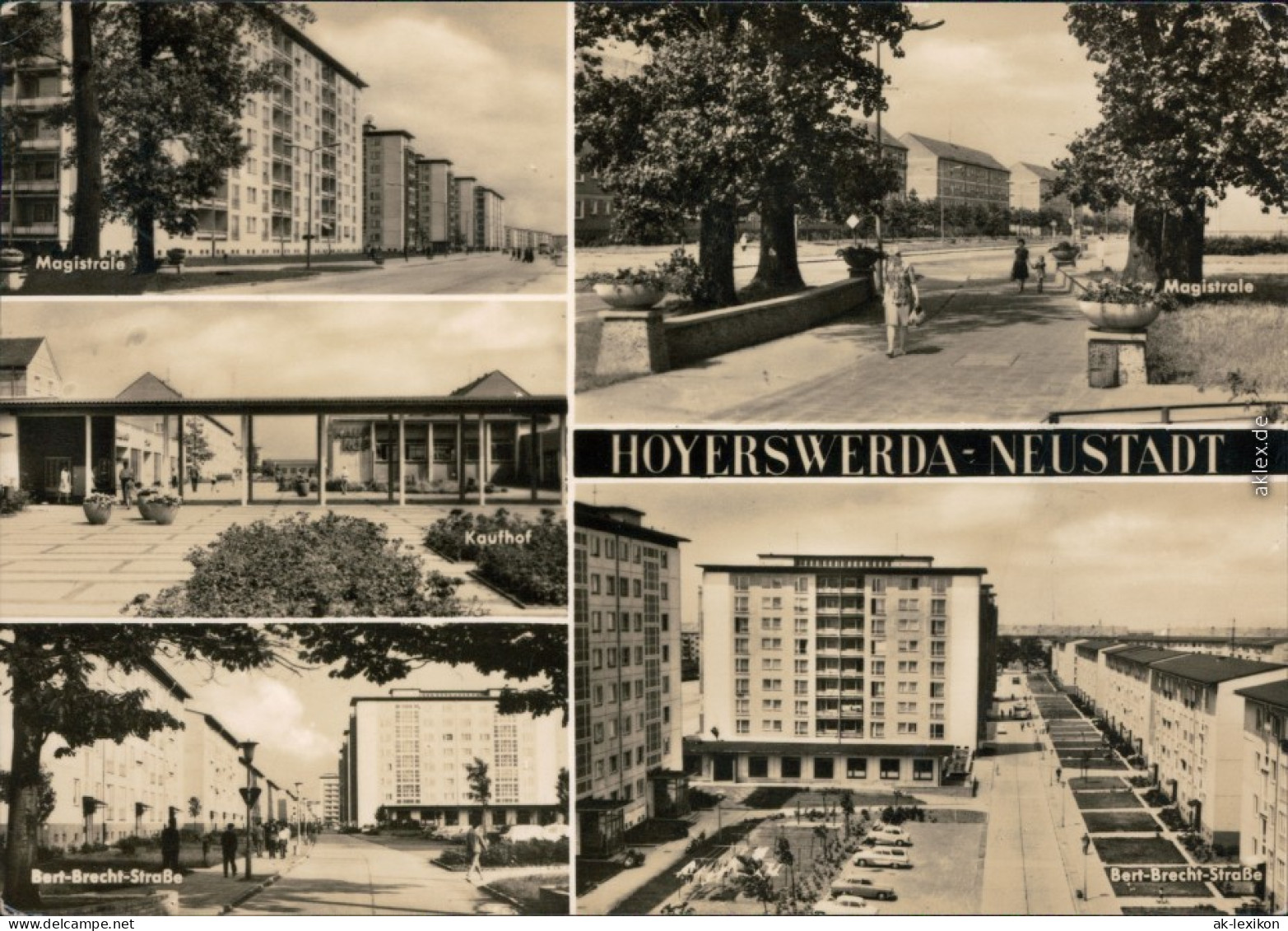 Hoyerswerda Wojerecy Magistrale, Kaufhof, Bert-Brecht-Straße 1969 - Hoyerswerda