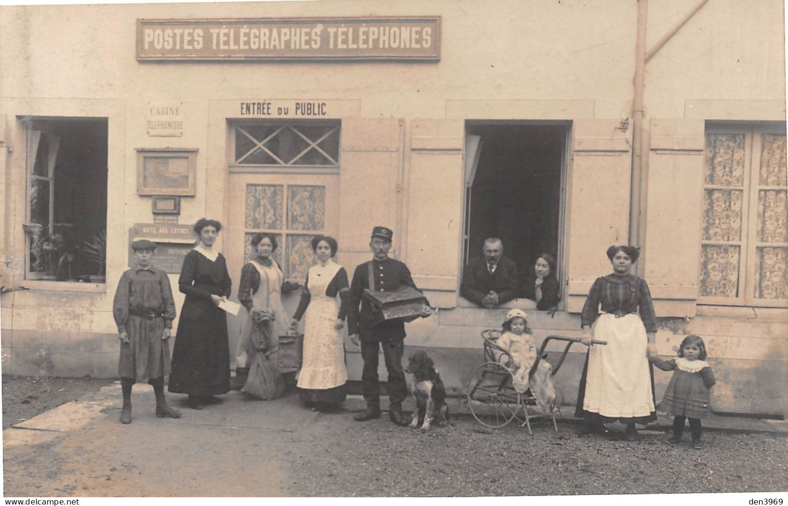 Carte-Photo Non Située - Bureau De POSTE De Savigny - Facteur - Ecrit 1912 (2 Scans) Blanchet, La Chapelle, Escurolles - Postal Services