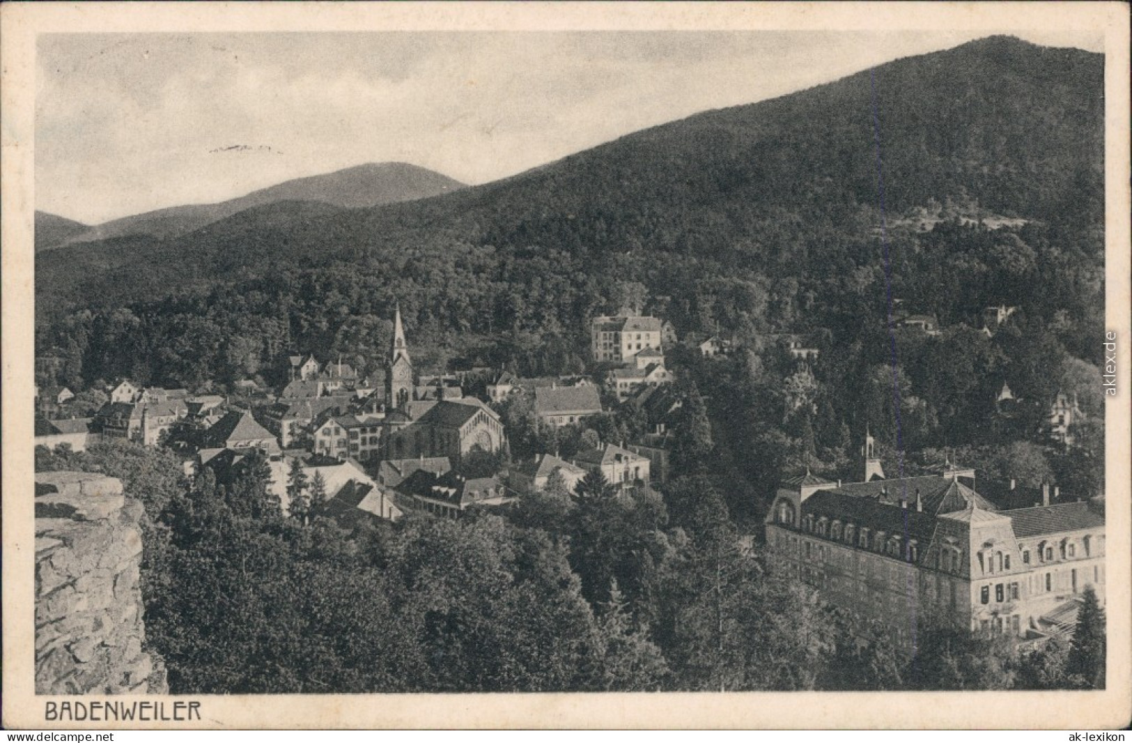 Ansichtskarte Badenweiler Panorama-Ansicht 1953 - Badenweiler