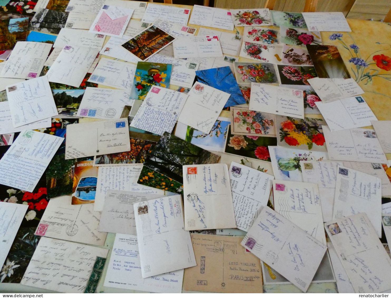 Lot De 150 Cartes Postales "Fleurs" (neuves Et Ayant Circulé) - 100 - 499 Postcards