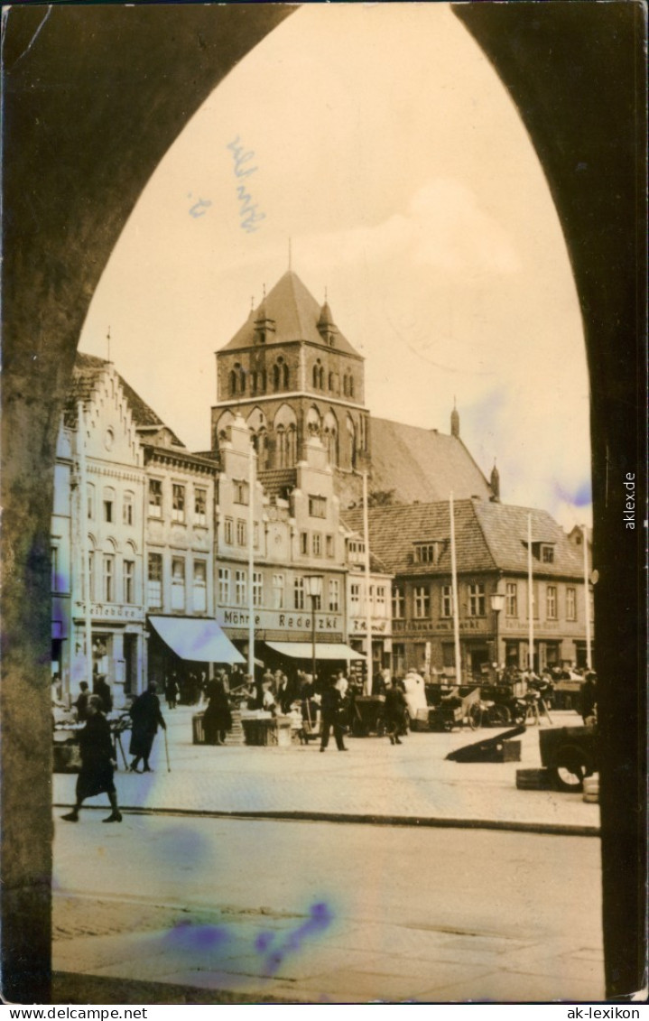 Ansichtskarte Greifswald Marienkirch 1958 - Greifswald