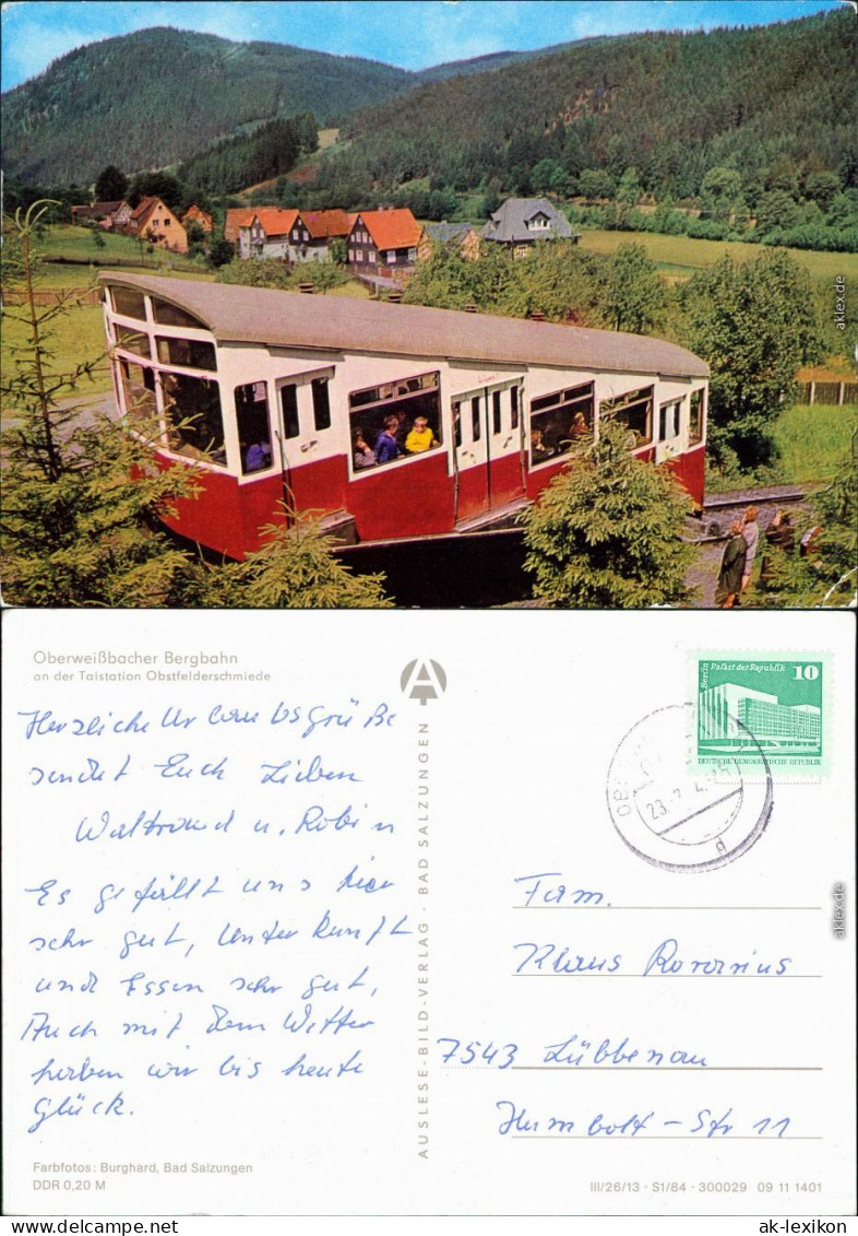 Lichtenhain&#47;Bergbahn-Oberweißbach Oberweißbacher Bergbahn 1984 - Lichtenhain