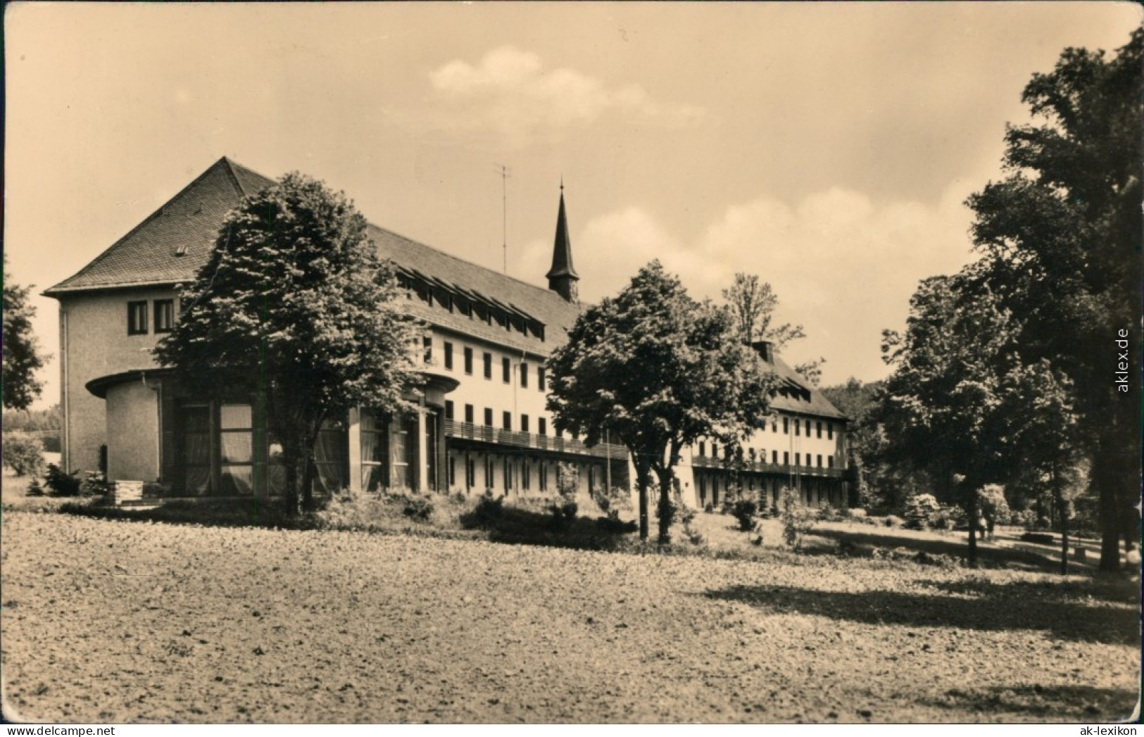 Ansichtskarte Warmbad-Wolkenstein Wismut-Sanatorium Warmbad - Clubhaus 1959 - Wolkenstein